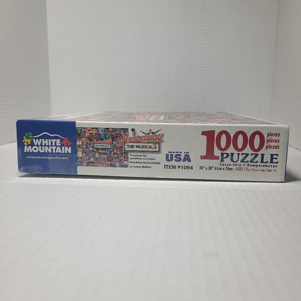 White Mountain Broadway The Musicals 1000pc Puzzle #1094 Complete - Picture 5 of 5
